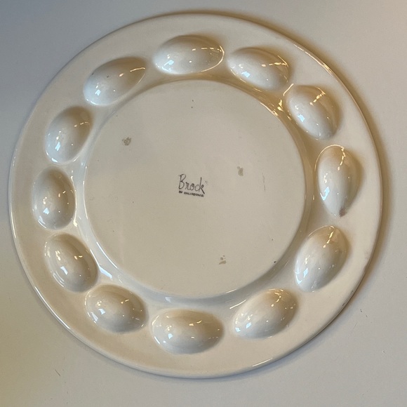 Brock of California Vintage Chanticleer Rooster 13” Egg Platter - Picture 4 of 6